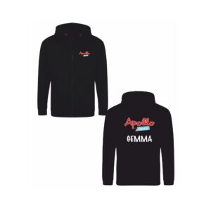 Apollo Dance Zip Up Hoodie Black