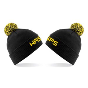 Glinton Wasps Adult Black/Yellow Bobble Hat